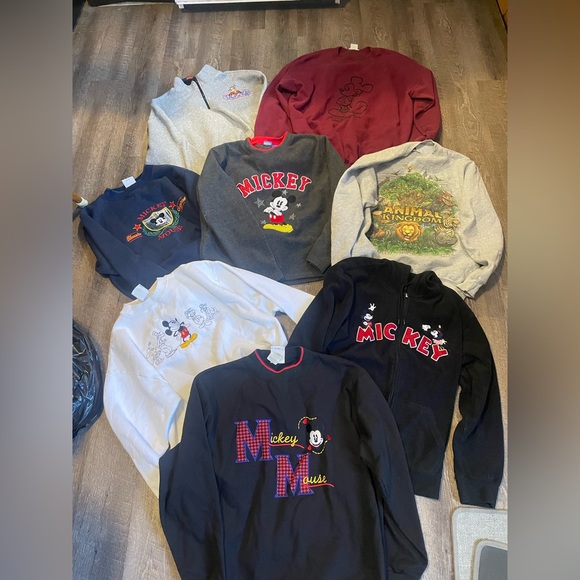 Disney Mickey MouseSweatshirt Collection of 8